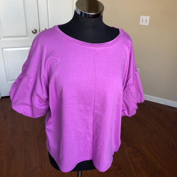 bobeau Tops - Bobeau Bubble Sleeve Tee